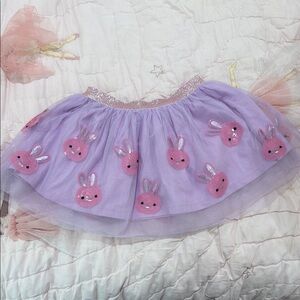 Lavender Bunny Skirt for Kids